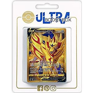 Zamazenta V 212/202 Shiny Gold - Ultraboost X Epée et Bouclier 1 - Doos met 10 Franse Pokemon kaarten
