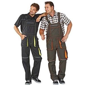 Planam Tuinbroek Basalt Neon, maat 50, olijf/oranje/meerkleurig, 6232050