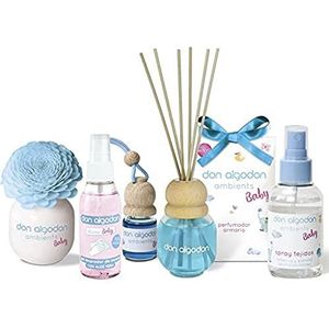 Don Algodon Ambients - Pack Aroma Baby, luchtverfrisser en cosmetica, 6 stuks