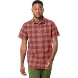 Jack Wolfskin Heren Highlands M shirt met korte mouwen, Barn Red, S, Schuur Rood, S