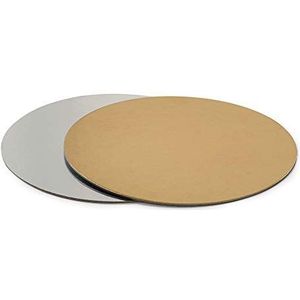 Decora Taartplaten in set goud/zilver Ø38 cm