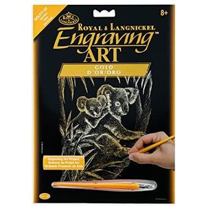 Royal & Langnickel GOLF17 - Engraving Art/krasafbeeldingen, DIN A4, Koala Beer, goud