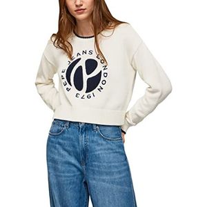 Pepe Jeans Dames Florence Sweater, Wit, L