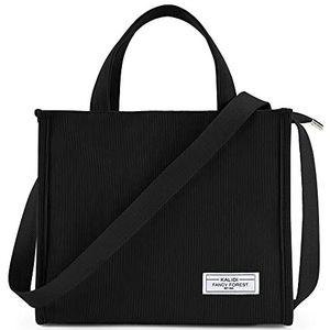 Met ritssluiting Met rits Zwarte Corduroy Crossbody tassen kopen Lage prijs beslist