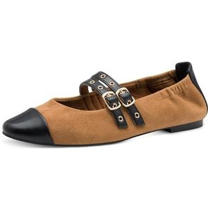 Marco Tozzi Dames 2-22107-45 ballerina's, camel comb, 36 EU, Camel Kam, 36 EU