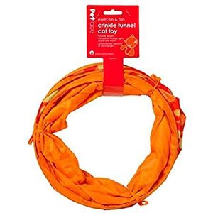 Catkins by Petface Cat Crinkle Tunnel Cat Toy, Oranje