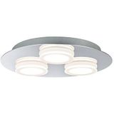 Paulmann 70874 LED plafondlamp Doradus rond incl. 3x4,7 watt plafondlamp chroom woonkamerlamp metaal, kunststof ganglamp 3000 K