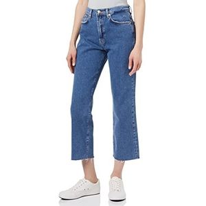 7 For All Mankind Logan Stovepipe Jeans voor dames, Mid Blauw, 50
