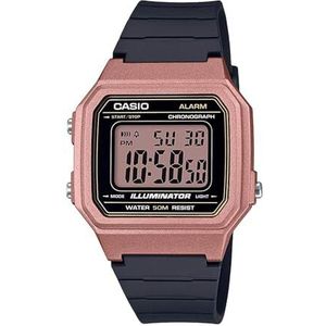 Casio Collectie Heren Horloge W-217H, Roségoud, OneSize, Riem