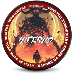 THE GOODFELLAS' SMILE Inferno traditional scheerzeep. Made in Italy, 100g