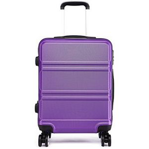 Kono Cabin Koffer 20"" Harde Schaal Licht Gewicht ABS Handbagage 4 Wiel Spinner 360 Graden Reizen Trolley Koffer Paars