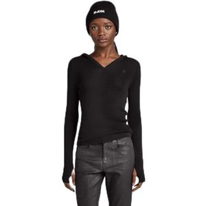 G-STAR RAW HDD Slim Knit Wmn Sweater voor dames, zwart (Dk Black D23928-b692-6484), XS