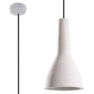 SOLLUX hanglamp EMPOLI plafondverlichting, betonlamp, led-gloeilamp, minimalistisch design, eenvoudige installatie, grijze kleur, 17 x 17 x 132 cm