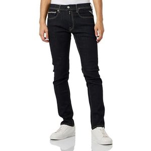 Replay Heren Straight Fit Jeans Grover Forever Dark Collection, 007, donkerblauw, 28W x 34L