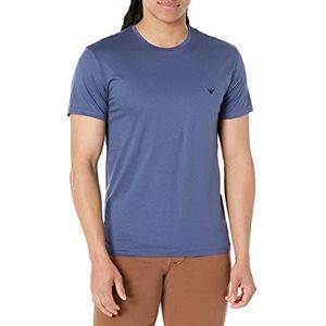 Emporio Armani Heren Ultra Light Modal Blend T-shirt, Indigo Mood, XL