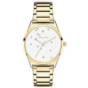 Tamaris Dames analoog kwarts horloge met roestvrij stalen armband TT-0096-MQ, goud