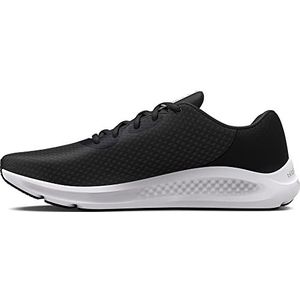 Under Armour UA Charged Pursuit 3, Sneakers heren, Black/Black/White, 48.5 EU