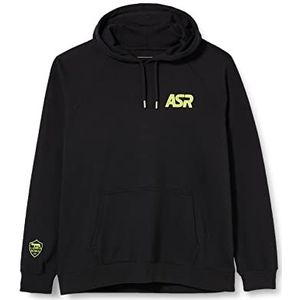 GIL ASR Zwart sweatshirt met capuchon, zwart en neongeel, medium uniseks volwassenen, zwart en neongeel, M