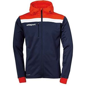 Uhlsport Offense 23 Multi Hood jas met capuchon voor heren, marineblauw/rood/wit, XL