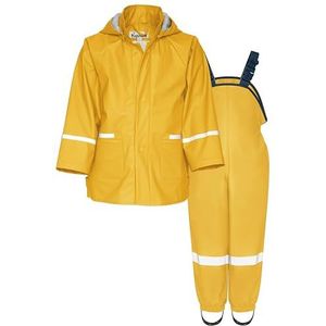 Playshoes Tweedelig regenpak, modderpak, waterdicht, Basic geel, 92
