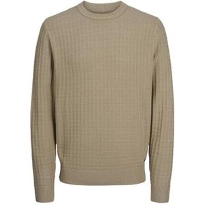 JACK & JONES Heren Jcowilder Knit Crew Neck Gebreide Trui, Silver Sage, S