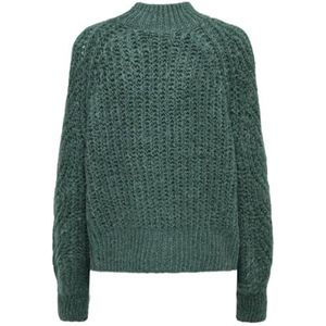 ONLY Onlruby Ls Highneck Bf KNT Pullover voor dames, Bayberry, S
