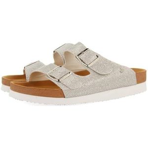 Gioseppo - 71441 - Slippers - Zilver - BIO Stijl - Verstelbare Bandjes