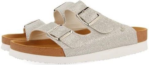 Gioseppo - 71441 - Slippers - Zilver - BIO Stijl - Verstelbare Bandjes