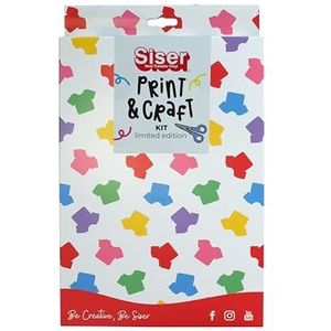 Siser Busta Print & Craft Set voor het bedrukken en overbrengen van foto's, kleurrijke afbeeldingen op stoffen, inclusief 10 vellen EasyColor DTV en 2 herbruikbare maskers
