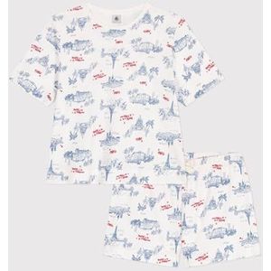 Petit Bateau Pyjacourt voor dames, wit/multico., M