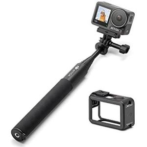 DJI Osmo Action 3 Standard Combo - 4K HDR Actiecamera voor buiten met 4K/120 fps en superbreed gezichtsveld, 10-bits Kleurdiepte, Vlogcamera voor YouTube & Osmo Action uitschuifstangkit van 1,5 m