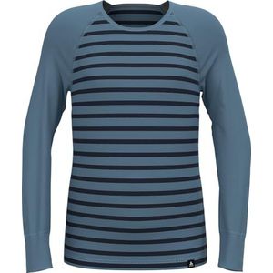 Odlo - Actief Warm Stripes - Thermoshirt - Lange Mouwen - Thermisch Ondergoed voor Kinderen
