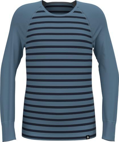 Odlo - Actief Warm Stripes - Thermoshirt - Lange Mouwen - Thermisch Ondergoed voor Kinderen
