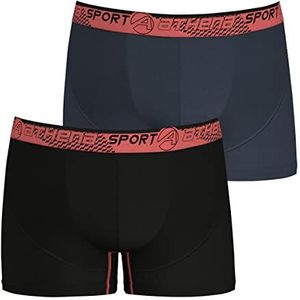 ATHENA - Boxershorts - Zwart/Grijs - Microvezel - Sneldrogend