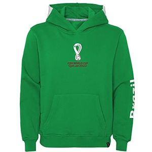 FIFA Meisjes Official World Cup 2022 Hoodie, Girls, Brazil, Team Colours, Age 13-15 Capuchontrui, groen, extra groot, 12-13