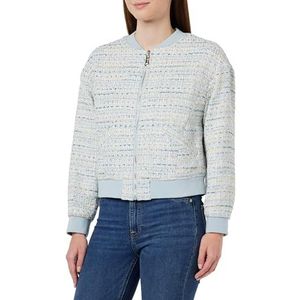 NAEMI Bouclé Blouson sweatshirt voor dames, lichtblauw, meerkleurig, S