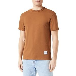 Replay T-shirt voor heren, korte mouwen, regular fit, 442 sandaal hout, XS