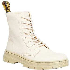 Dr. Martens Combs Amfibi, uniseks, parchment beige, 35 ml canvas & parchment beige Milled gecoat leer, 44 EU, Parkment Beige 10 oz Canvas Parkment Beige Milled Coated Leather, 44 EU