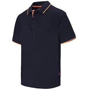 Velilla 105505 61/19 M tweekleurig poloshirt, maat M, marineblauw