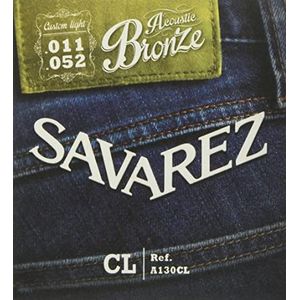 Savarez Snaren 668582 voor akoestische gitaar akoestische brons set A130CL Custom Light .011-.052