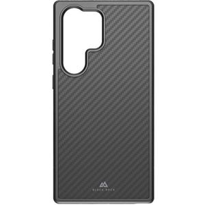 Black Rock - Carbonhoes, robuust, case, echt carbon, geschikt voor Samsung Galaxy S23 Ultra 5G, koolstofvezel, telefoonhoes, vezelcover, carbon (zwart)