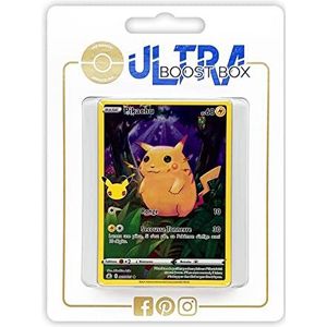 Pikachu 5/25 Full Art - Ultraboost X Epée et Bouclier - Célébrations - 25 ans - Doos met 10 Franse Pokemon kaarten