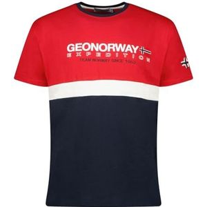 Geographical Norway Jdouble_Heren T-shirt, Rood, L