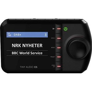 Tiny Audio C5 - DAB+ Radio - Zwart - Bluetooth