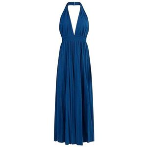 LEOMIA dames maxi-jurk jurk, koningsblauw, M