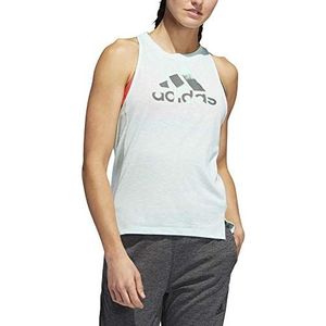 Adidas Dames Boxy Badge Of Sports Tank-Top - Mint, donkergrijs Shirts