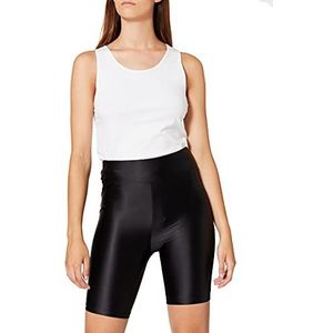 Urban Classics Ladies Highwaist Shiny Metallic Cycle Shorts black XL