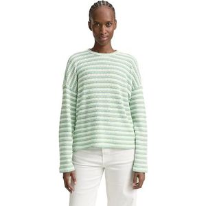 TOM TAILOR Denim Sweatshirt voor dames, 37819 - Light Multicolor Streep, S