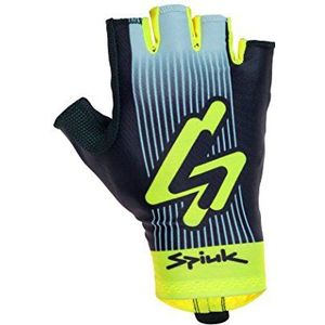 Spiuk Aero Korte handschoenen, heren, zwart/wit/geel AV, XS