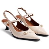 Gioseppo - Decolletè Slingback Sabin - Schoenen - Beige - Leer - 4 cm Hak